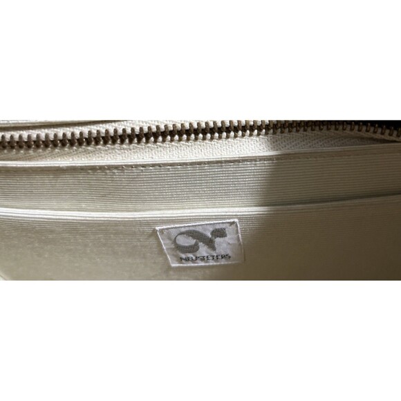 Nicholas Reich Vintage 50s Brown Suede Shoulder Bag Kiss Lock Coin‎ Purse USA - Picture 11 of 13